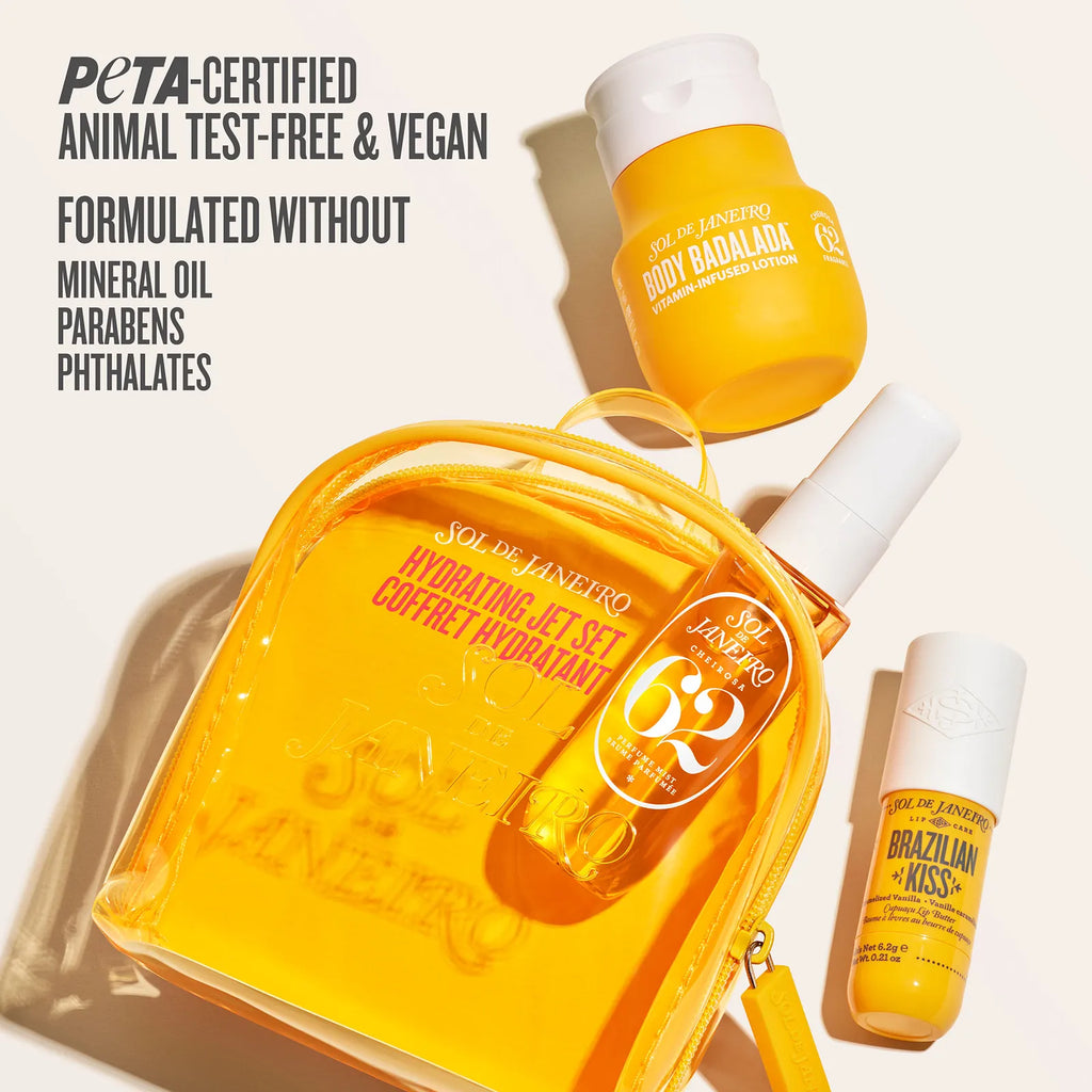 Peta-certified animal test and vegan formulated without mineral oil, parabens and phthalates