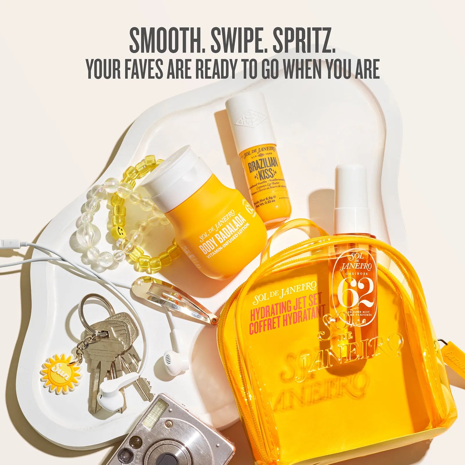 smooth. swipe. spritz. your faves are ready to go when you are.